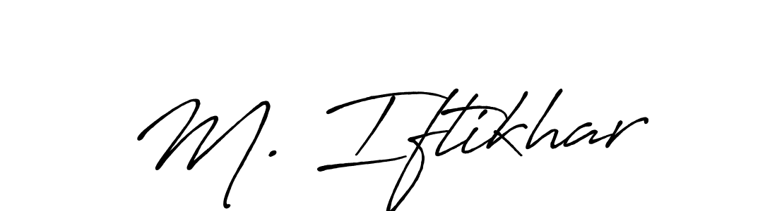 Similarly Antro_Vectra_Bolder is the best handwritten signature design. Signature creator online .You can use it as an online autograph creator for name M. Iftikhar. M. Iftikhar signature style 7 images and pictures png