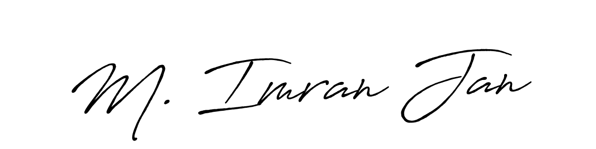 Check out images of Autograph of M. Imran Jan name. Actor M. Imran Jan Signature Style. Antro_Vectra_Bolder is a professional sign style online. M. Imran Jan signature style 7 images and pictures png