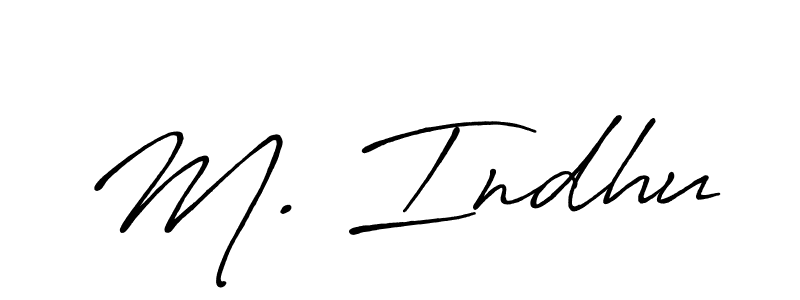 Also You can easily find your signature by using the search form. We will create M. Indhu name handwritten signature images for you free of cost using Antro_Vectra_Bolder sign style. M. Indhu signature style 7 images and pictures png