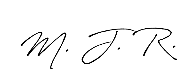 Also we have M. J. R. name is the best signature style. Create professional handwritten signature collection using Antro_Vectra_Bolder autograph style. M. J. R. signature style 7 images and pictures png