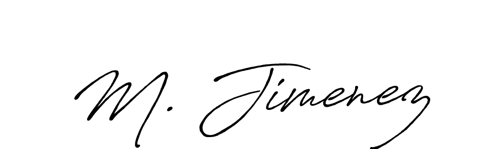 Antro_Vectra_Bolder is a professional signature style that is perfect for those who want to add a touch of class to their signature. It is also a great choice for those who want to make their signature more unique. Get M. Jimenez name to fancy signature for free. M. Jimenez signature style 7 images and pictures png
