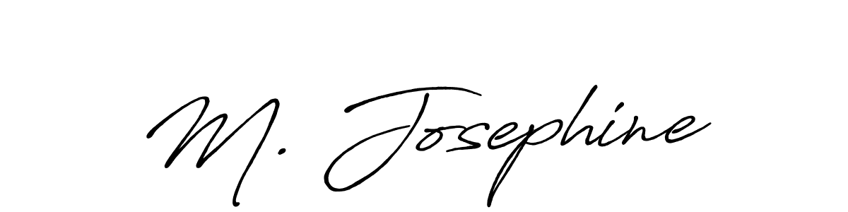 if you are searching for the best signature style for your name M. Josephine. so please give up your signature search. here we have designed multiple signature styles  using Antro_Vectra_Bolder. M. Josephine signature style 7 images and pictures png