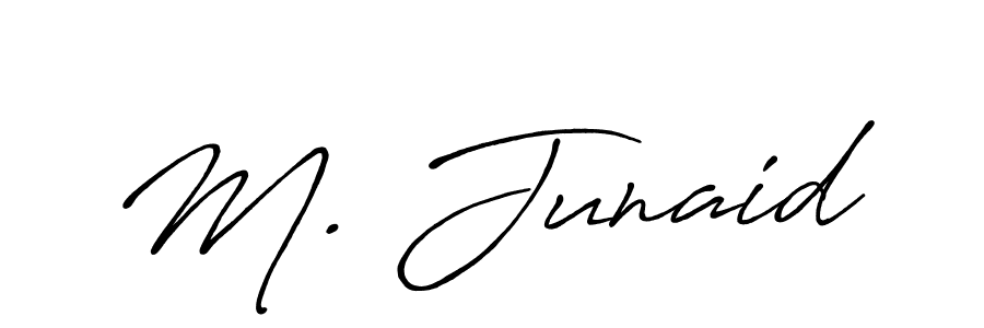 Make a beautiful signature design for name M. Junaid. With this signature (Antro_Vectra_Bolder) style, you can create a handwritten signature for free. M. Junaid signature style 7 images and pictures png