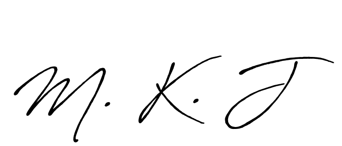 Similarly Antro_Vectra_Bolder is the best handwritten signature design. Signature creator online .You can use it as an online autograph creator for name M. K. J. M. K. J signature style 7 images and pictures png
