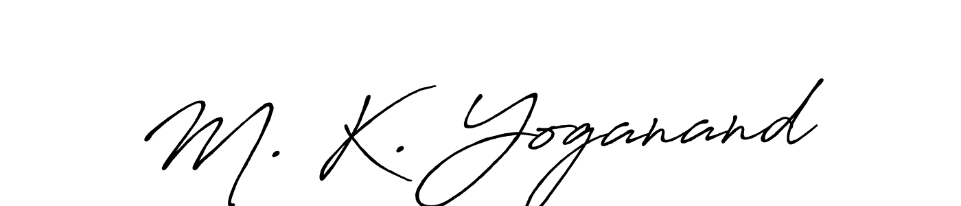 if you are searching for the best signature style for your name M. K. Yoganand. so please give up your signature search. here we have designed multiple signature styles  using Antro_Vectra_Bolder. M. K. Yoganand signature style 7 images and pictures png