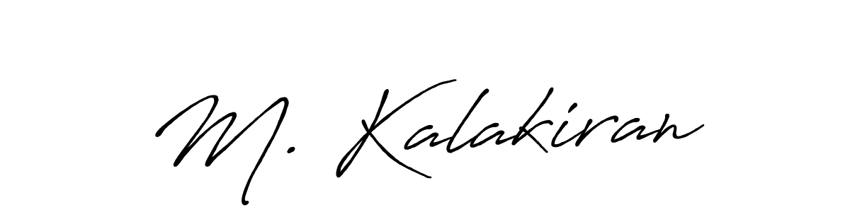 Also You can easily find your signature by using the search form. We will create M. Kalakiran name handwritten signature images for you free of cost using Antro_Vectra_Bolder sign style. M. Kalakiran signature style 7 images and pictures png