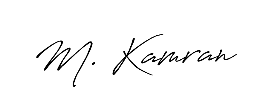 Also we have M. Kamran name is the best signature style. Create professional handwritten signature collection using Antro_Vectra_Bolder autograph style. M. Kamran signature style 7 images and pictures png