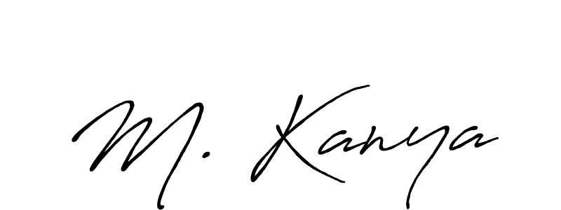 How to make M. Kanya signature? Antro_Vectra_Bolder is a professional autograph style. Create handwritten signature for M. Kanya name. M. Kanya signature style 7 images and pictures png
