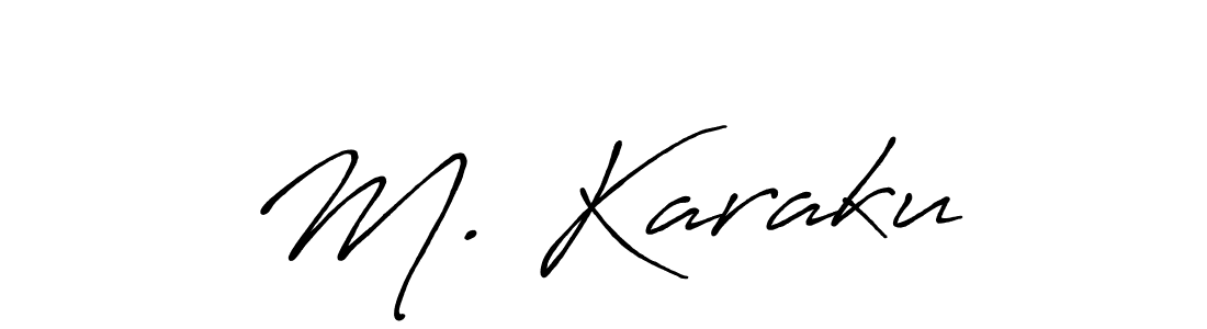 Use a signature maker to create a handwritten signature online. With this signature software, you can design (Antro_Vectra_Bolder) your own signature for name M. KarakuŞ. M. KarakuŞ signature style 7 images and pictures png