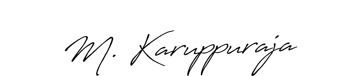 Also You can easily find your signature by using the search form. We will create M. Karuppuraja name handwritten signature images for you free of cost using Antro_Vectra_Bolder sign style. M. Karuppuraja signature style 7 images and pictures png