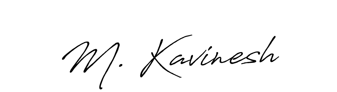 How to make M. Kavinesh signature? Antro_Vectra_Bolder is a professional autograph style. Create handwritten signature for M. Kavinesh name. M. Kavinesh signature style 7 images and pictures png