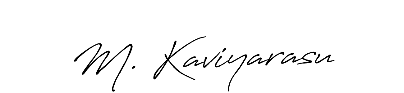 Also You can easily find your signature by using the search form. We will create M. Kaviyarasu name handwritten signature images for you free of cost using Antro_Vectra_Bolder sign style. M. Kaviyarasu signature style 7 images and pictures png