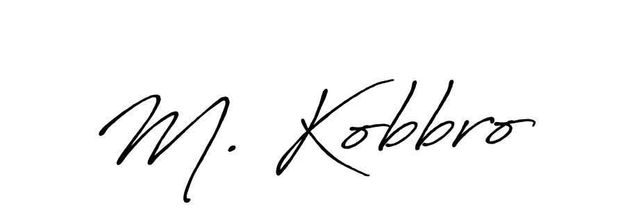 if you are searching for the best signature style for your name M. Kobbro. so please give up your signature search. here we have designed multiple signature styles  using Antro_Vectra_Bolder. M. Kobbro signature style 7 images and pictures png