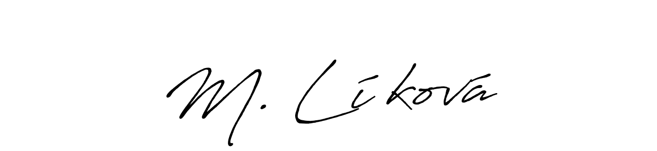 This is the best signature style for the M. Líšková name. Also you like these signature font (Antro_Vectra_Bolder). Mix name signature. M. Líšková signature style 7 images and pictures png