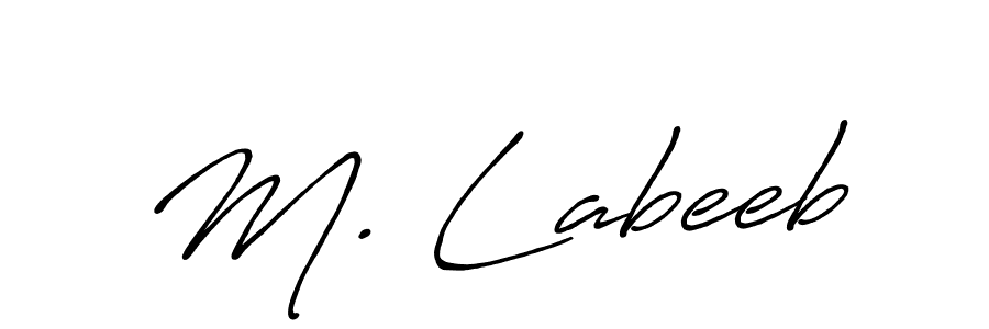 Create a beautiful signature design for name M. Labeeb. With this signature (Antro_Vectra_Bolder) fonts, you can make a handwritten signature for free. M. Labeeb signature style 7 images and pictures png