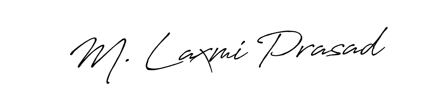 Antro_Vectra_Bolder is a professional signature style that is perfect for those who want to add a touch of class to their signature. It is also a great choice for those who want to make their signature more unique. Get M. Laxmi Prasad name to fancy signature for free. M. Laxmi Prasad signature style 7 images and pictures png