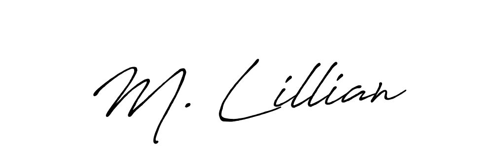 This is the best signature style for the M. Lillian name. Also you like these signature font (Antro_Vectra_Bolder). Mix name signature. M. Lillian signature style 7 images and pictures png