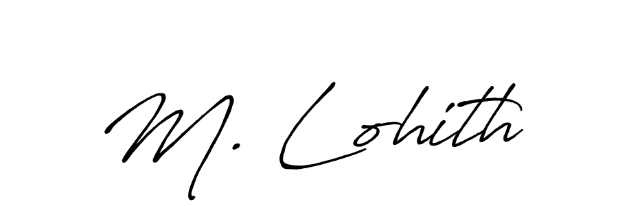 Make a beautiful signature design for name M. Lohith. Use this online signature maker to create a handwritten signature for free. M. Lohith signature style 7 images and pictures png