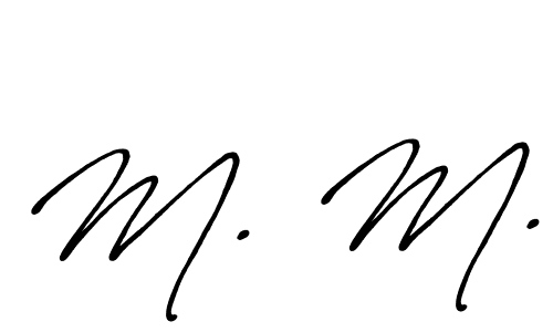 It looks lik you need a new signature style for name M. M.. Design unique handwritten (Antro_Vectra_Bolder) signature with our free signature maker in just a few clicks. M. M. signature style 7 images and pictures png