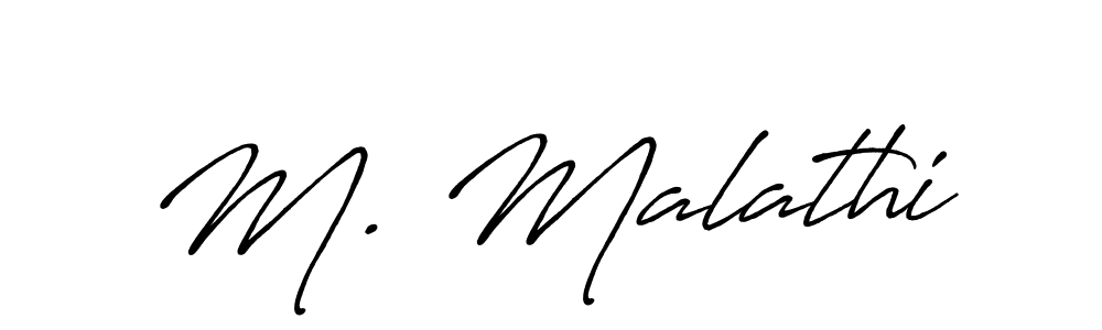 This is the best signature style for the M. Malathi name. Also you like these signature font (Antro_Vectra_Bolder). Mix name signature. M. Malathi signature style 7 images and pictures png