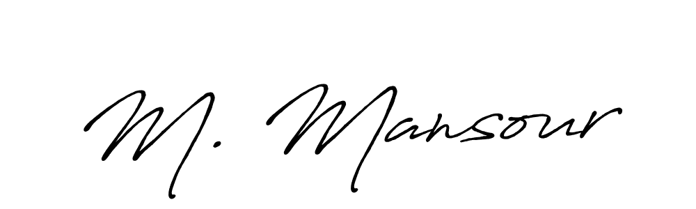 How to make M. Mansour signature? Antro_Vectra_Bolder is a professional autograph style. Create handwritten signature for M. Mansour name. M. Mansour signature style 7 images and pictures png