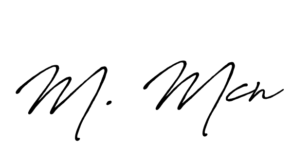 Also You can easily find your signature by using the search form. We will create M. Mcn name handwritten signature images for you free of cost using Antro_Vectra_Bolder sign style. M. Mcn signature style 7 images and pictures png