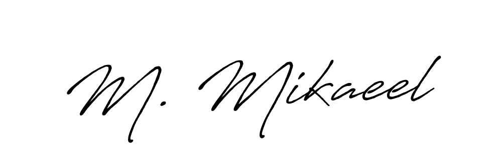This is the best signature style for the M. Mikaeel name. Also you like these signature font (Antro_Vectra_Bolder). Mix name signature. M. Mikaeel signature style 7 images and pictures png