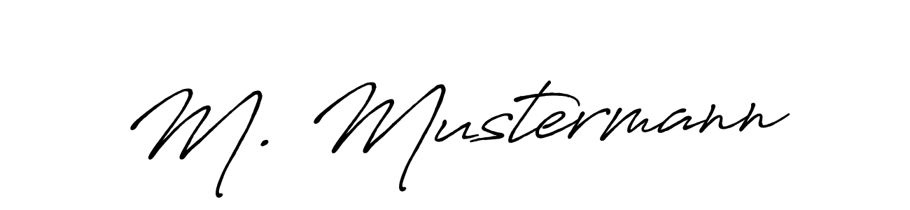 M. Mustermann stylish signature style. Best Handwritten Sign (Antro_Vectra_Bolder) for my name. Handwritten Signature Collection Ideas for my name M. Mustermann. M. Mustermann signature style 7 images and pictures png