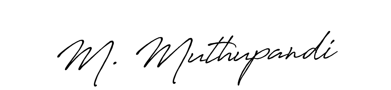 Also we have M. Muthupandi name is the best signature style. Create professional handwritten signature collection using Antro_Vectra_Bolder autograph style. M. Muthupandi signature style 7 images and pictures png