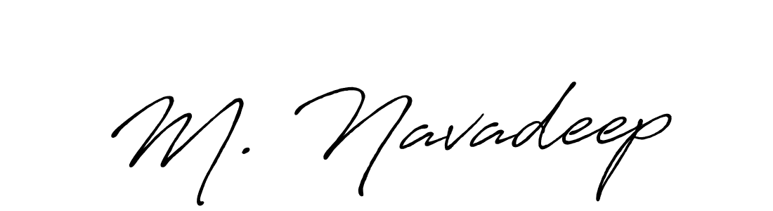 This is the best signature style for the M. Navadeep name. Also you like these signature font (Antro_Vectra_Bolder). Mix name signature. M. Navadeep signature style 7 images and pictures png