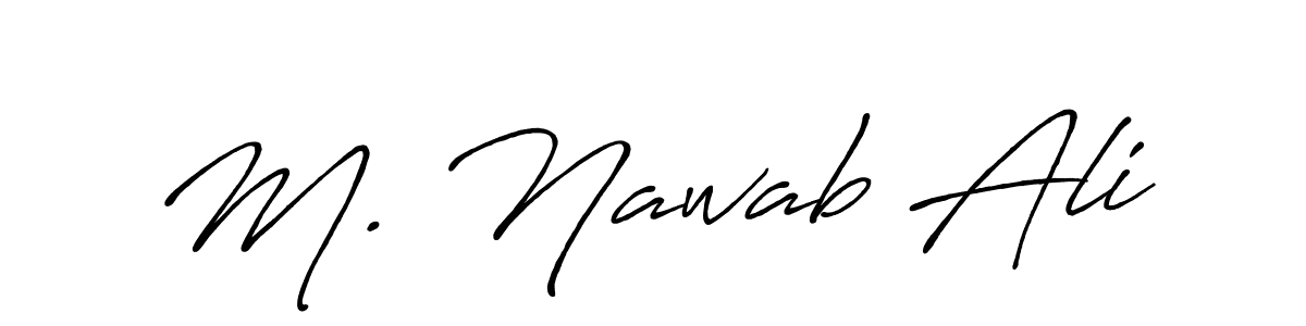 How to make M. Nawab Ali signature? Antro_Vectra_Bolder is a professional autograph style. Create handwritten signature for M. Nawab Ali name. M. Nawab Ali signature style 7 images and pictures png