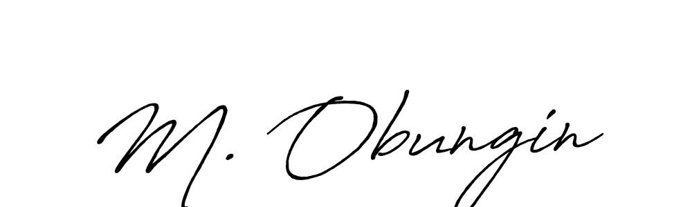 How to make M. Obungin signature? Antro_Vectra_Bolder is a professional autograph style. Create handwritten signature for M. Obungin name. M. Obungin signature style 7 images and pictures png