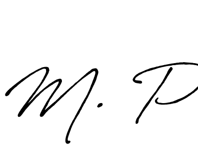 Similarly Antro_Vectra_Bolder is the best handwritten signature design. Signature creator online .You can use it as an online autograph creator for name M. P. M. P signature style 7 images and pictures png