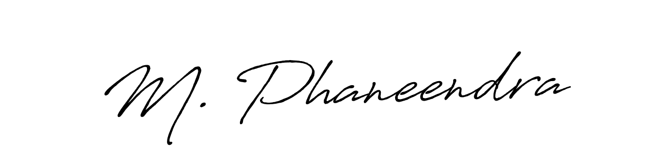 M. Phaneendra stylish signature style. Best Handwritten Sign (Antro_Vectra_Bolder) for my name. Handwritten Signature Collection Ideas for my name M. Phaneendra. M. Phaneendra signature style 7 images and pictures png