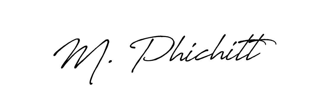 How to make M. Phichitt signature? Antro_Vectra_Bolder is a professional autograph style. Create handwritten signature for M. Phichitt name. M. Phichitt signature style 7 images and pictures png