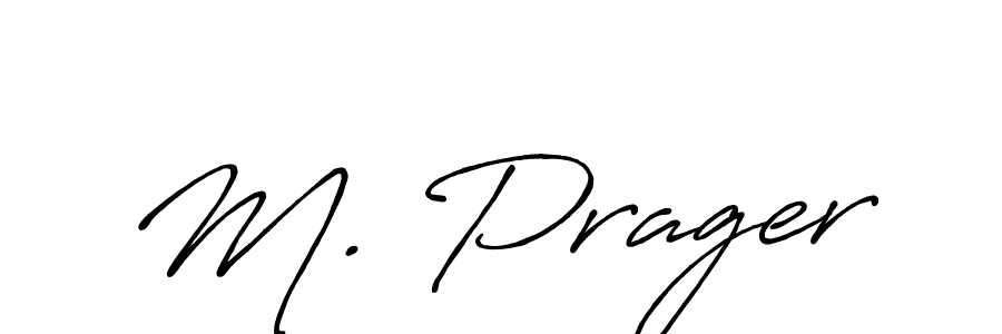 Antro_Vectra_Bolder is a professional signature style that is perfect for those who want to add a touch of class to their signature. It is also a great choice for those who want to make their signature more unique. Get M. Prager name to fancy signature for free. M. Prager signature style 7 images and pictures png