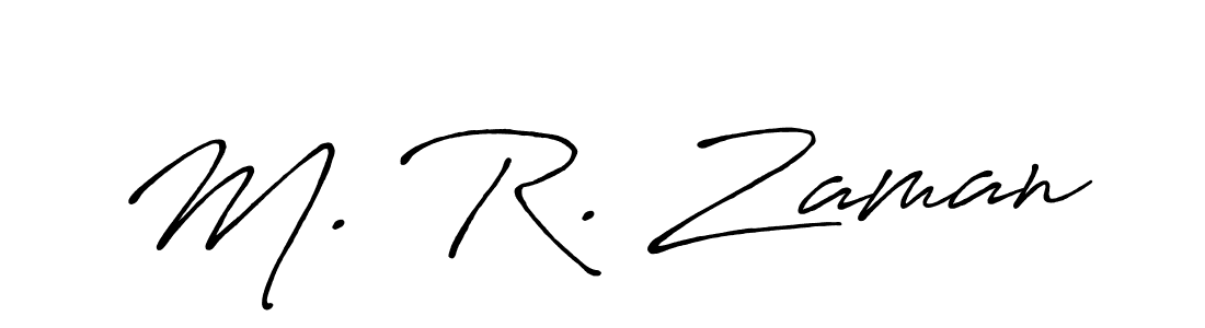 if you are searching for the best signature style for your name M. R. Zaman. so please give up your signature search. here we have designed multiple signature styles  using Antro_Vectra_Bolder. M. R. Zaman signature style 7 images and pictures png