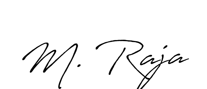 Create a beautiful signature design for name M. Raja. With this signature (Antro_Vectra_Bolder) fonts, you can make a handwritten signature for free. M. Raja signature style 7 images and pictures png