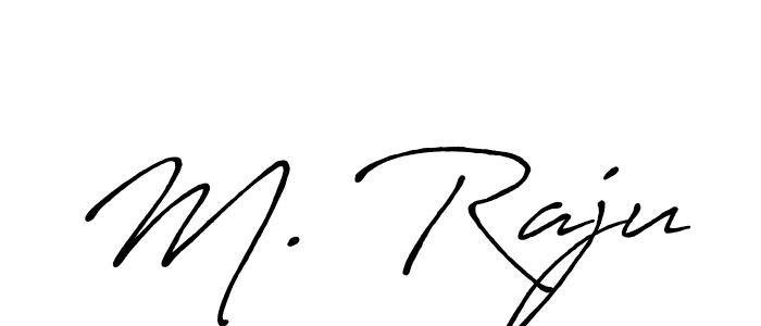 Design your own signature with our free online signature maker. With this signature software, you can create a handwritten (Antro_Vectra_Bolder) signature for name M. Raju. M. Raju signature style 7 images and pictures png