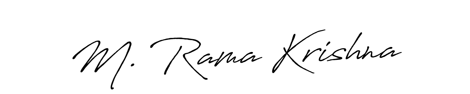 Once you've used our free online signature maker to create your best signature Antro_Vectra_Bolder style, it's time to enjoy all of the benefits that M. Rama Krishna name signing documents. M. Rama Krishna signature style 7 images and pictures png