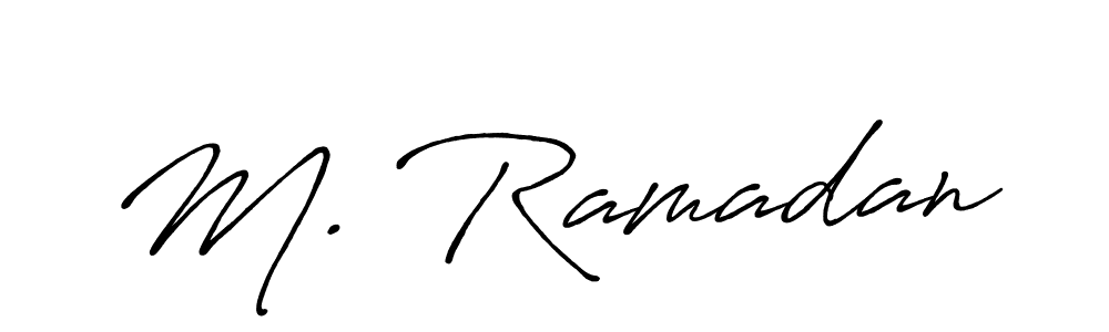 You can use this online signature creator to create a handwritten signature for the name M. Ramadan. This is the best online autograph maker. M. Ramadan signature style 7 images and pictures png