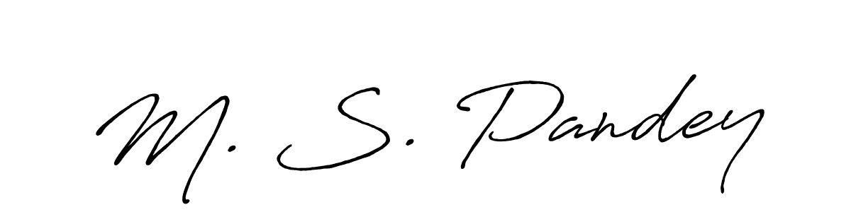 You should practise on your own different ways (Antro_Vectra_Bolder) to write your name (M. S. Pandey) in signature. don't let someone else do it for you. M. S. Pandey signature style 7 images and pictures png