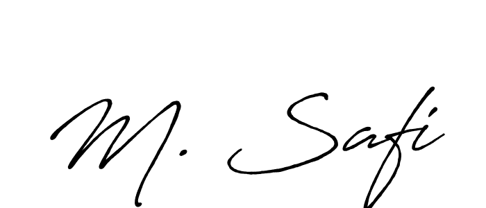 The best way (Antro_Vectra_Bolder) to make a short signature is to pick only two or three words in your name. The name M. Safi include a total of six letters. For converting this name. M. Safi signature style 7 images and pictures png