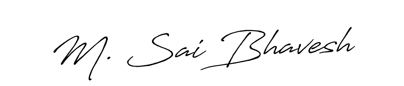 It looks lik you need a new signature style for name M. Sai Bhavesh. Design unique handwritten (Antro_Vectra_Bolder) signature with our free signature maker in just a few clicks. M. Sai Bhavesh signature style 7 images and pictures png