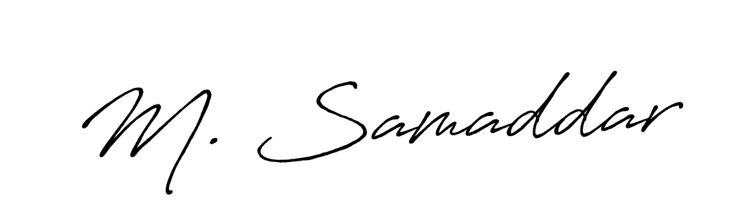 How to Draw M. Samaddar signature style? Antro_Vectra_Bolder is a latest design signature styles for name M. Samaddar. M. Samaddar signature style 7 images and pictures png