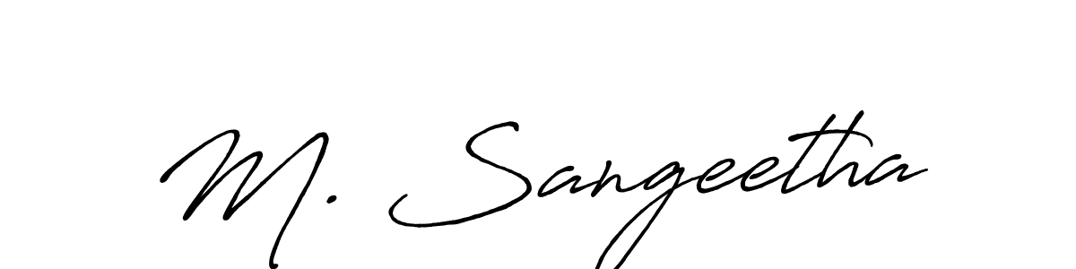 Best and Professional Signature Style for M. Sangeetha. Antro_Vectra_Bolder Best Signature Style Collection. M. Sangeetha signature style 7 images and pictures png