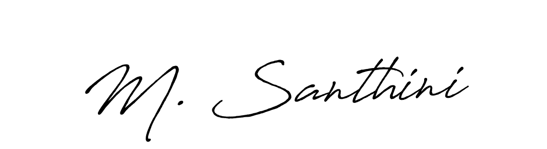 Similarly Antro_Vectra_Bolder is the best handwritten signature design. Signature creator online .You can use it as an online autograph creator for name M. Santhini. M. Santhini signature style 7 images and pictures png