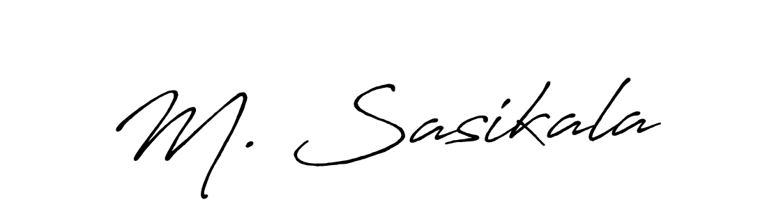 Also You can easily find your signature by using the search form. We will create M. Sasikala name handwritten signature images for you free of cost using Antro_Vectra_Bolder sign style. M. Sasikala signature style 7 images and pictures png