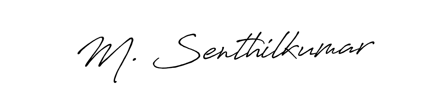 Once you've used our free online signature maker to create your best signature Antro_Vectra_Bolder style, it's time to enjoy all of the benefits that M. Senthilkumar name signing documents. M. Senthilkumar signature style 7 images and pictures png