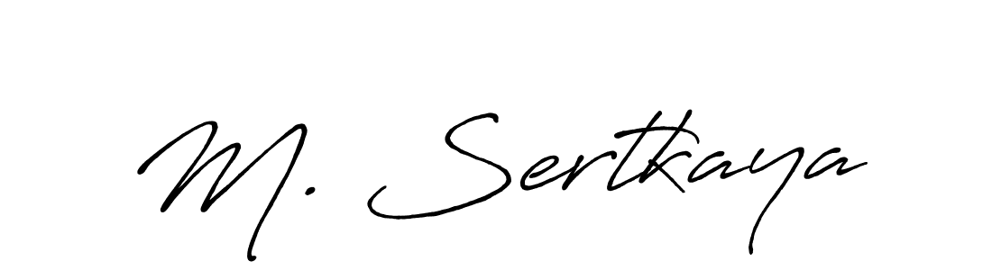 Also You can easily find your signature by using the search form. We will create M. Sertkaya name handwritten signature images for you free of cost using Antro_Vectra_Bolder sign style. M. Sertkaya signature style 7 images and pictures png